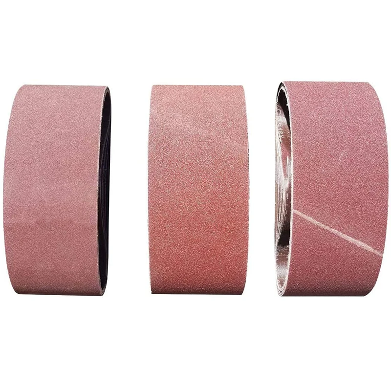 

30 PCS 3 x 21 Inch Sanding Belts, 10 Each of P80, P120 and P150 Grit Aluminium Oxide Sanding Belts for Belt Sander