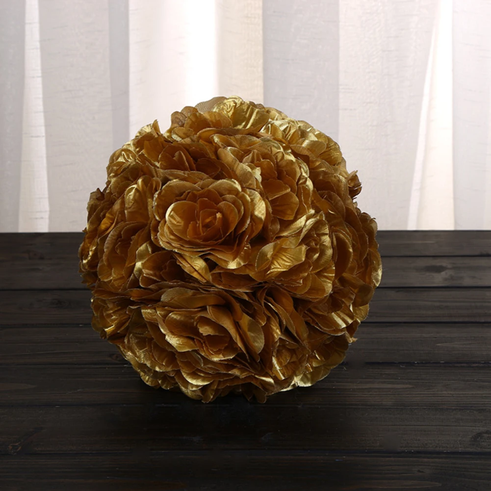 Шелковая Роза украшение для свадьбы целующиеся шары помпоны свадебный