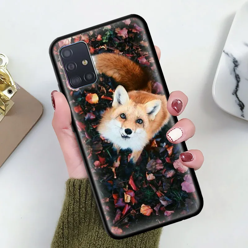 

Cute Fox In Autumn Case for Samsung Galaxy A71 A51 5G A21s M31 M30s A91 A41 A31 A21 A11 M51 M21 Tpu Phone Funda Capas Silicone