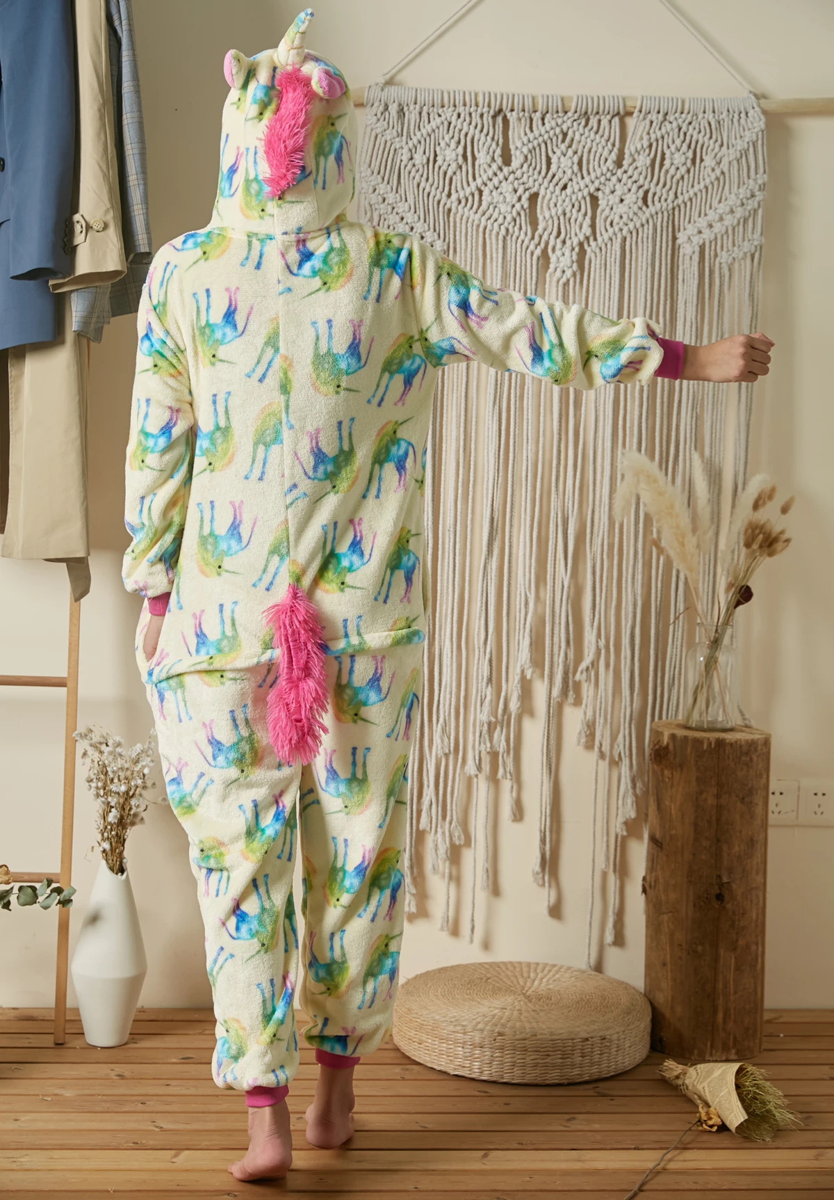 2020 Для Женщин Животного Пижама фланель для сна отдыха пижамы взрослых кигуруми