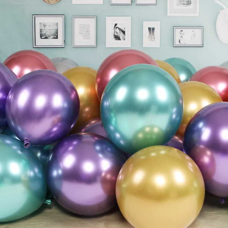 10 шт. 12-дюймовый металлический хромированный латексный шар 2 8 г утолщенные