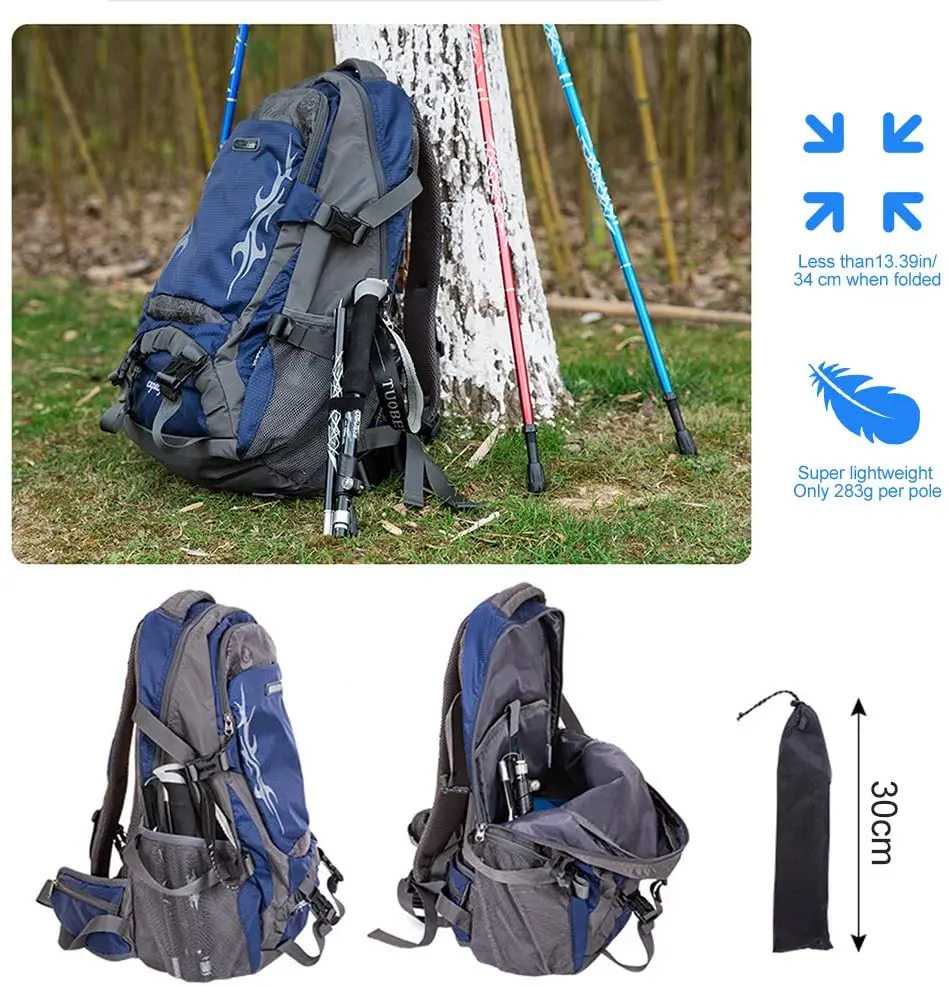 2 шт./упаковка складные легкие противоударные походные рейки из алюминия 7075 с