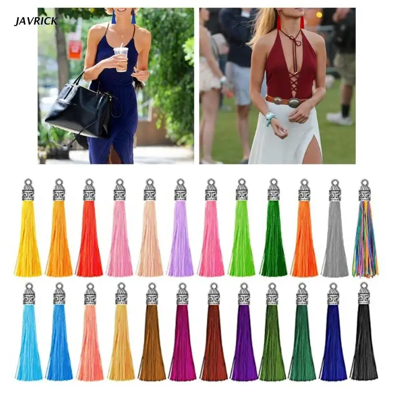 

60 mm Leather Tassel Pendants Jewelry Fiber Fringe Faux Suede Tassel for Keychain Straps DIY Accessories