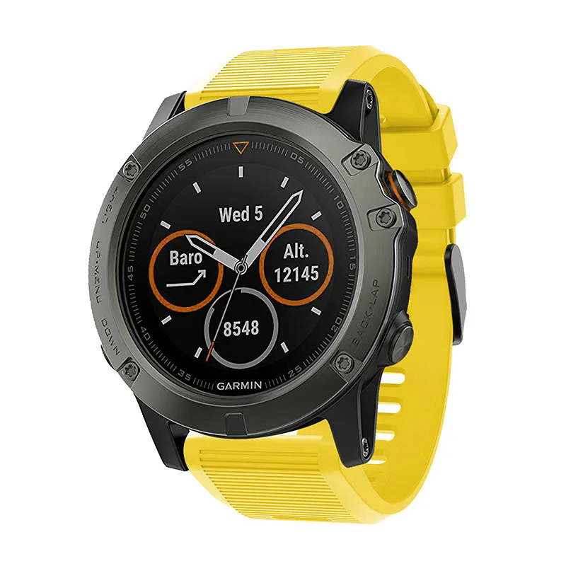 Силиконовый 26 мм быстросъемный ремешок для наручных часов Garmin Fenix 3 HR 5X 5X 6X Pro Easyfit силиконовый ремешок