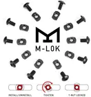 Запасные детали для винта и гайки MLOK, 10 шт.лот, Секции рельсы для защиты рук, аксессуары для охотничьего оружия