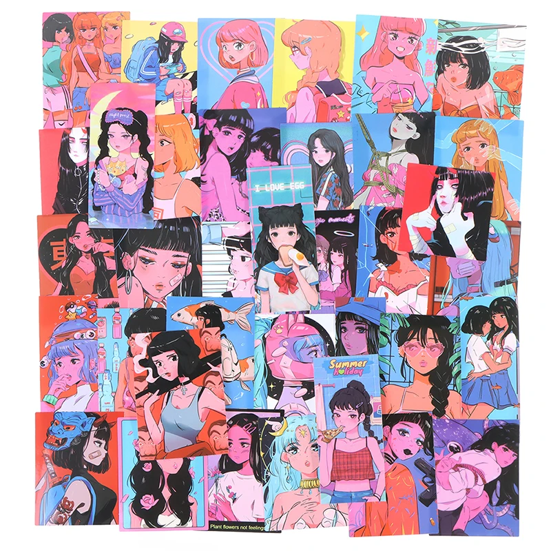 Милая Красота Стикеры s Девушки из аниме отаку благосостояние иллюстрации для