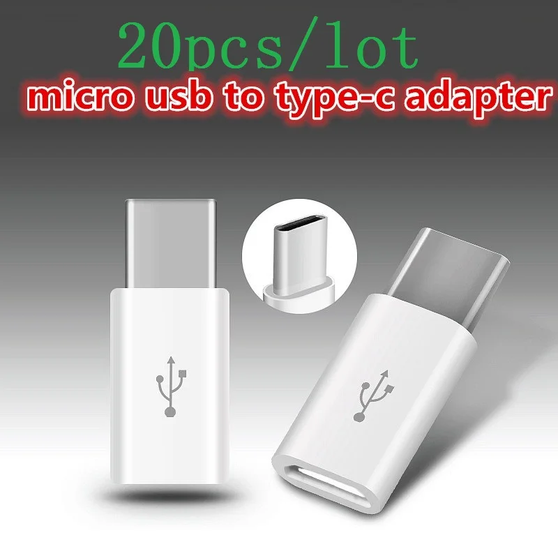 20 шт./лот Micro USB кабель 2 0 с разъемом типа c 3 1 Type C адаптер быстрое зарядное