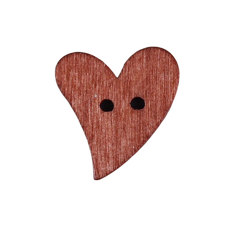 100 шт./лот фон с изображением коричневого деревянного кнопки декоративными