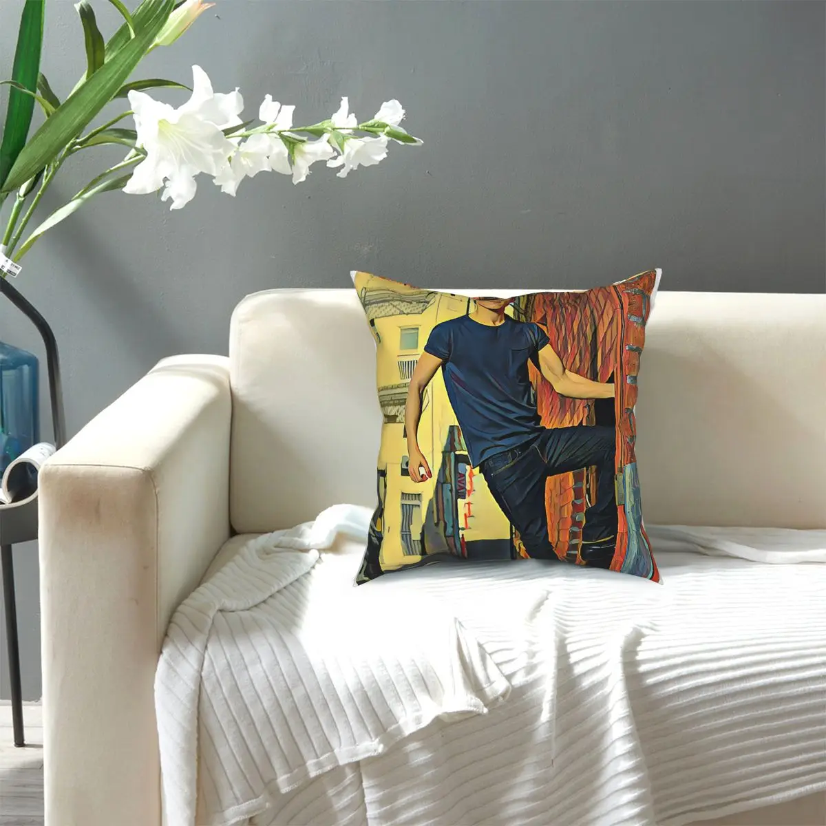 

Tom Holland Painting Square Pillow Case Decorative Pillow Awesome Cushion Covers