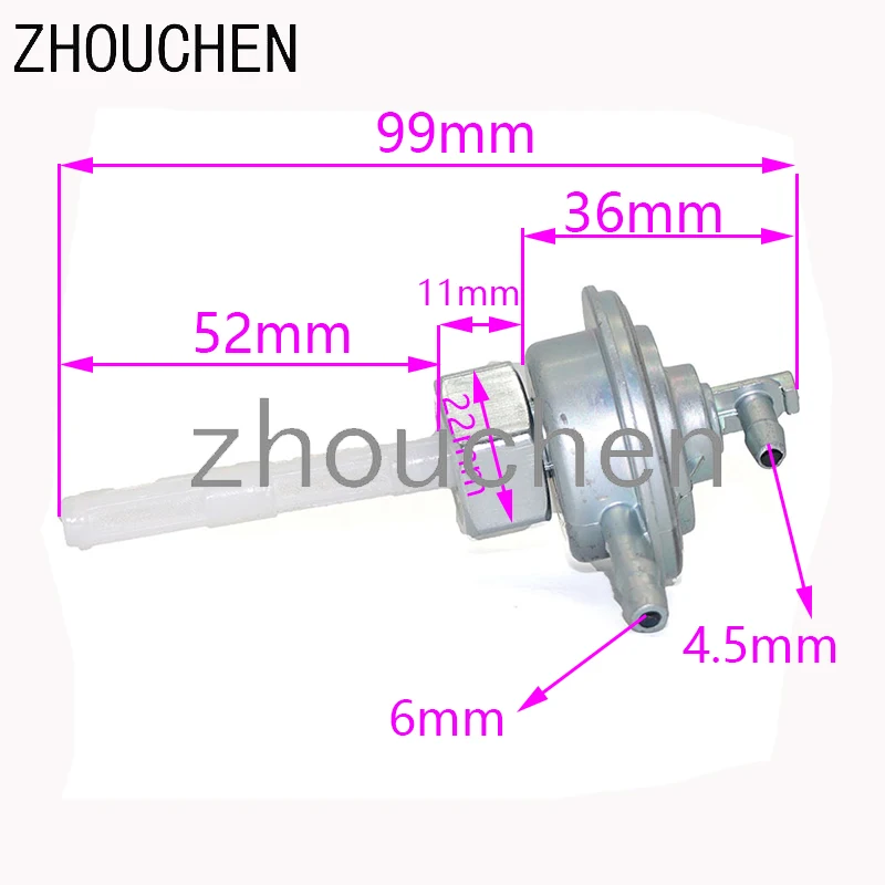 Топливный клапан для мотоцикла GY6 топливный переключатель Vento Triton CPI Hussar попкорн