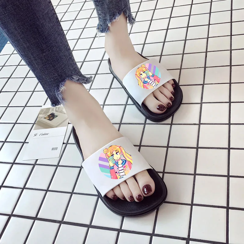 

moon Women Slippers Home Slippers Summer Sandals Slides Women Shoes Flip Flops Sandalias Mujer Beach Casual Shoes