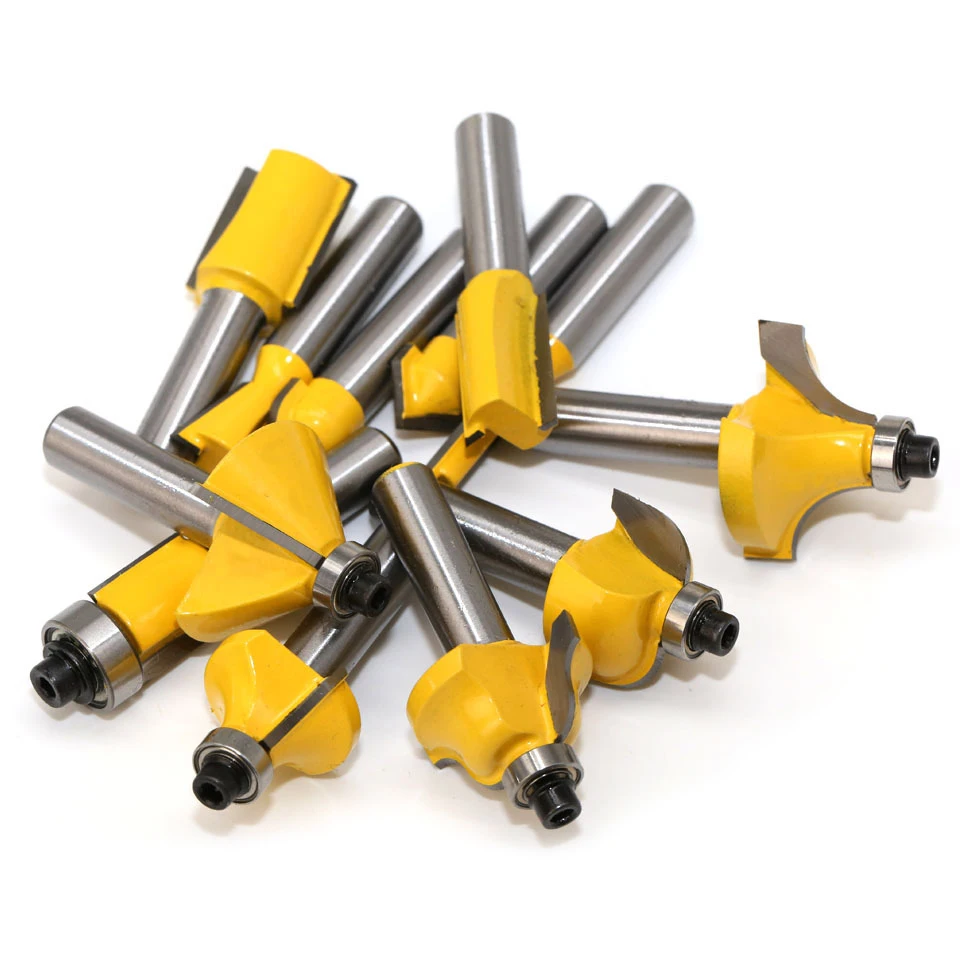 12/24 шт. фреза для создания выпуклой филенки резки по дереву 8 мм карбидный