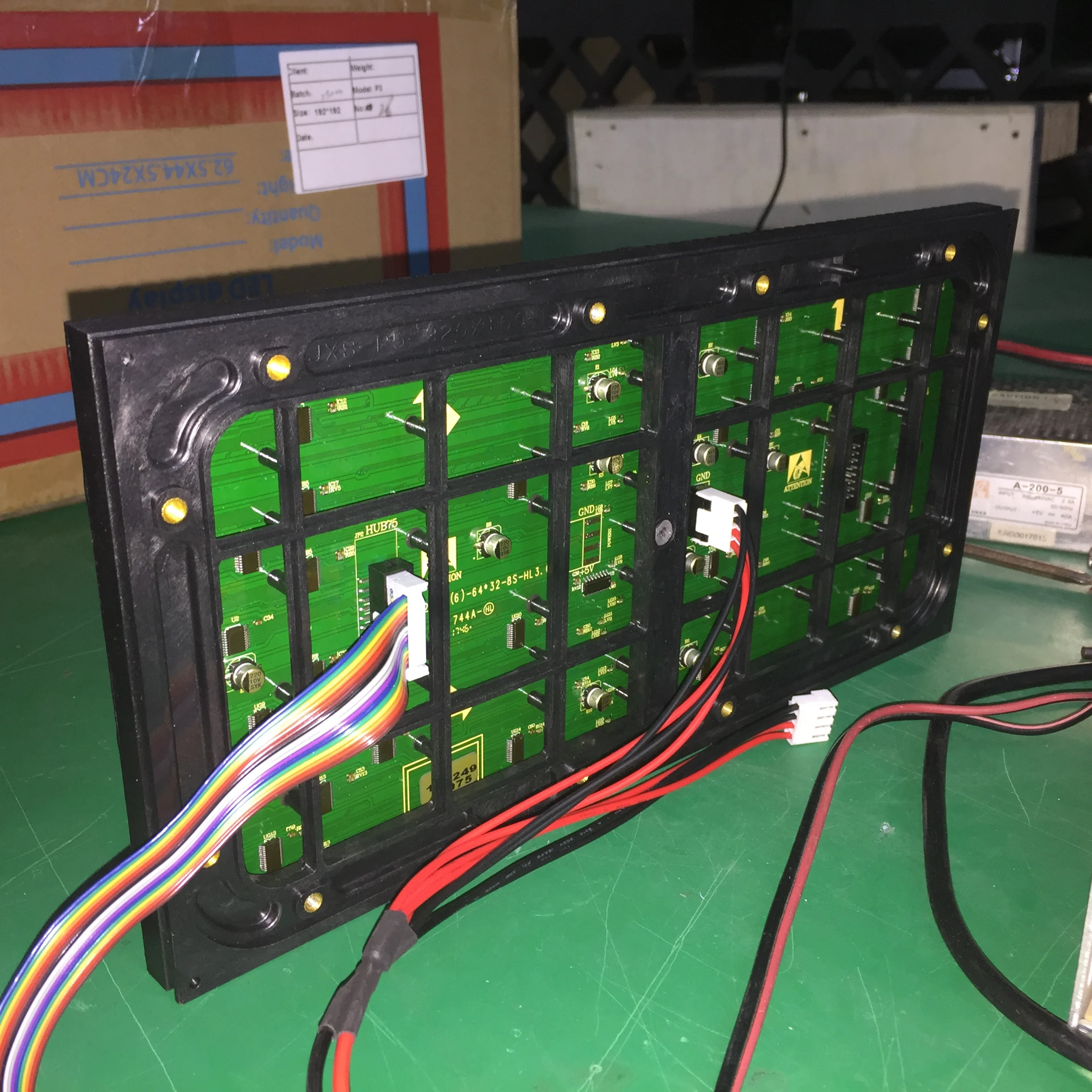 SMD наружный светодиодный экран модуль p5 320*160 мм высокая яркость 64x32 rgb