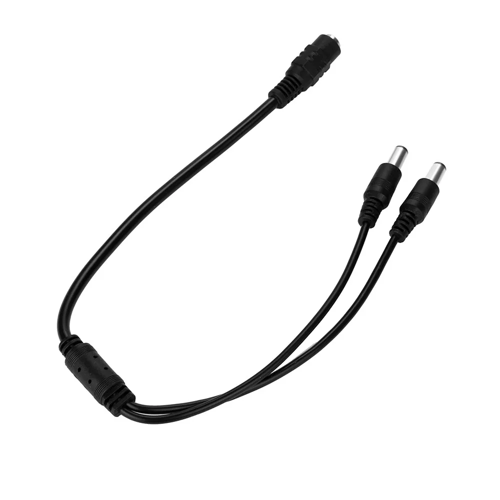 

1:2 разделитель мощности постоянного тока кабель 1 до 2 Женский Мужской 5,5x2,1 мм Porpigtals 12v для Cctv камеры или светодиодное освещение A30 разъем