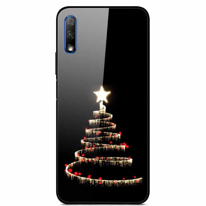 Роскошный чехол для huawei Honor 9X, чехол из закаленного стекла, силиконовый чехол для телефона huawei Honor 9X X9 9 X, чехол s для Honor 9X - Цвет: 25