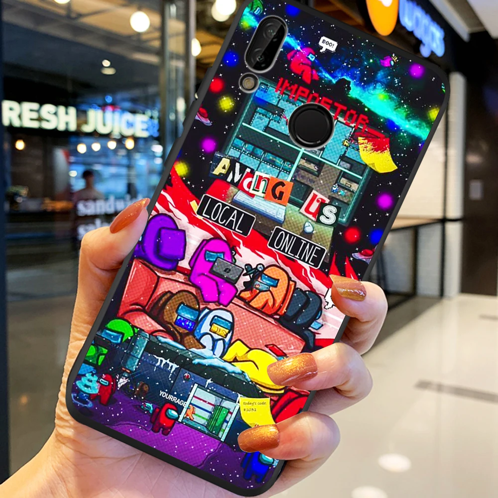 

Among Us Game Cartoon For Huawei P40 P30 P20 P10 P8 Lite 2017 Mate 30 20 10 Lite Pro phone case cover silicone tpu funda coque