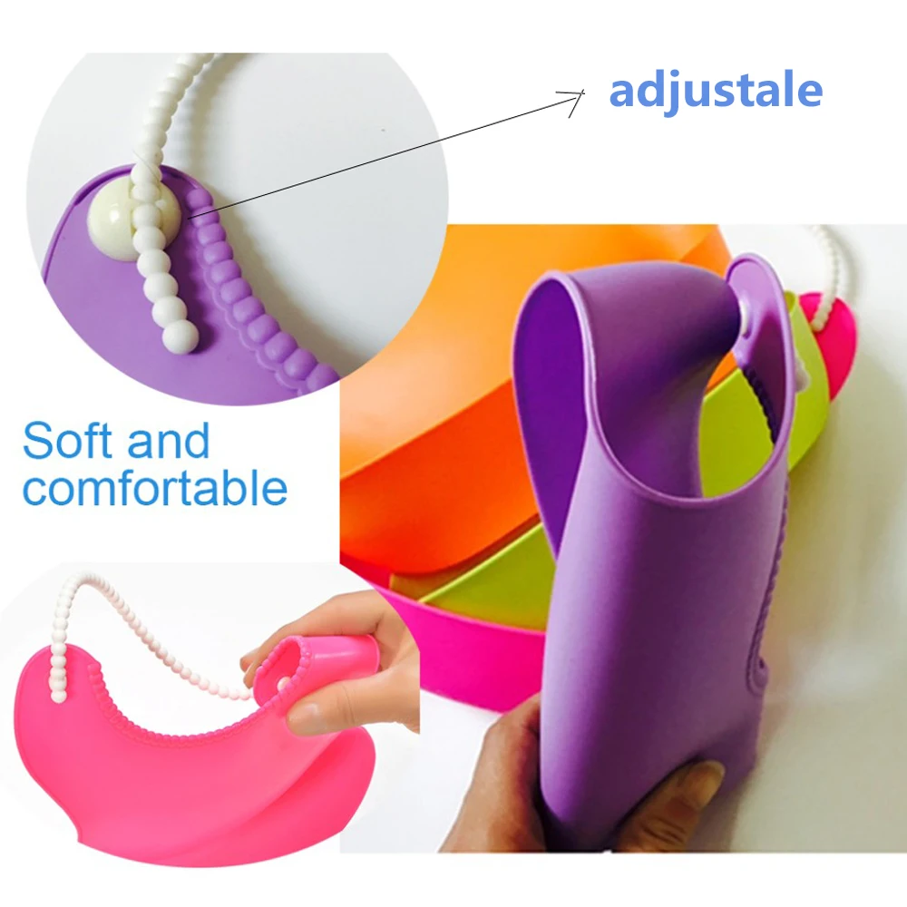 Слюнявчик для новорожденных мягкий водонепроницаемый из силикагеля V-TREE |