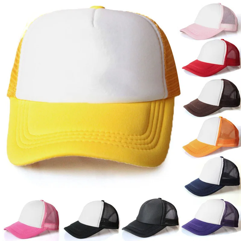 

Fashion Summer Breathable Mesh baseball Cap Snapback Women Men Washed Cotton Adjustable Hat Trucker Vintage Sport Shades