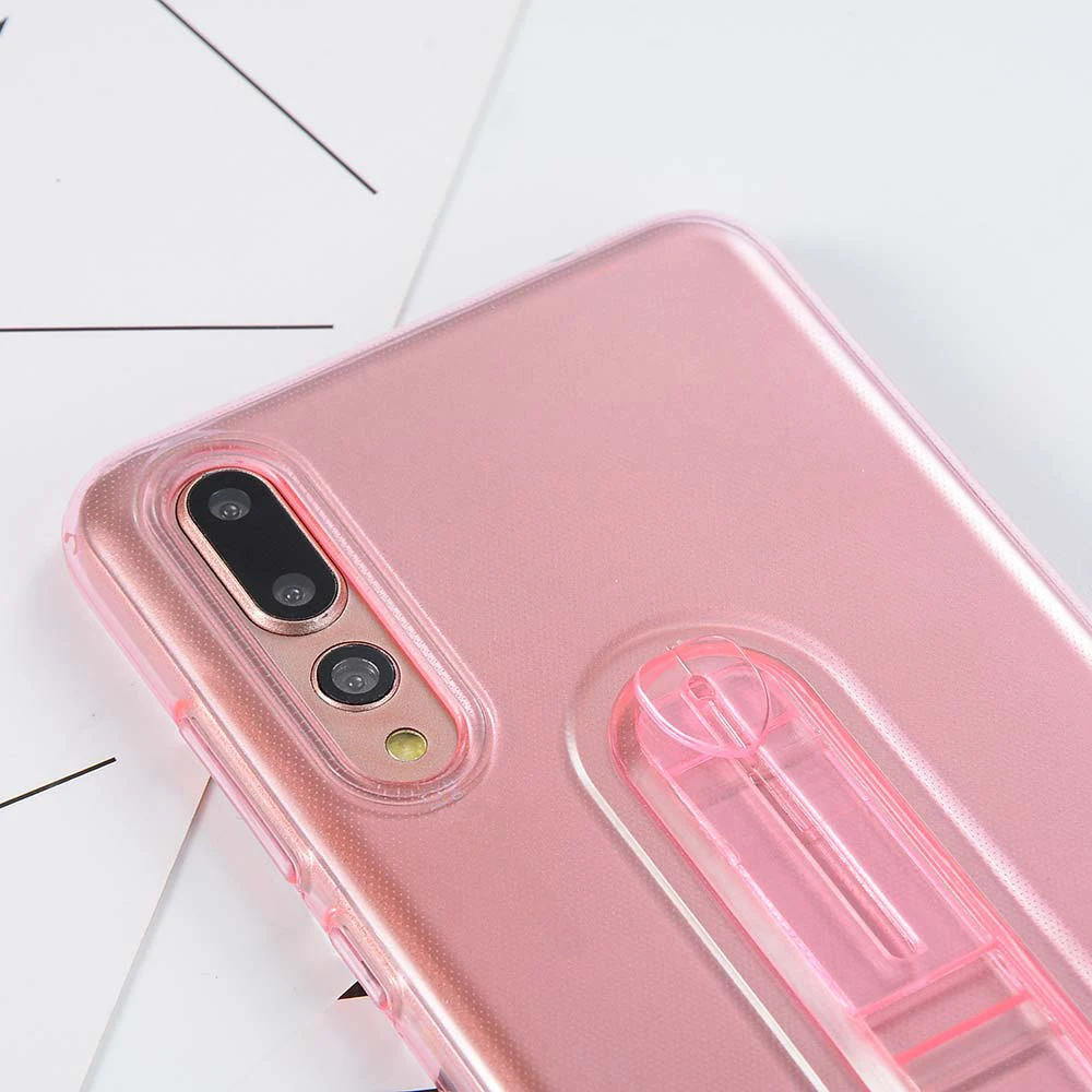 KISSCASE Soft TPU Holder Case For Huawei P20 Mate 20 10 lite Pro Clear Ring Finger Stand Phone Cases Back Covers |