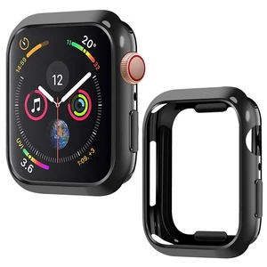 Чехол Laforuta для Apple Watch Series 4, чехол 44 мм 40 мм, черный ультратонкий защитный чехол из ТПУ для iWatch 4