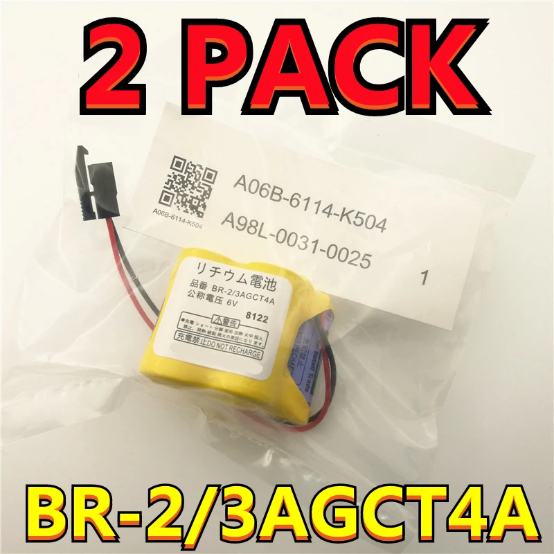 2 упаковки, оригинальный новый телефон, 3AGCT4A 6V, ПЛК-аккумулятор с черным ремнем