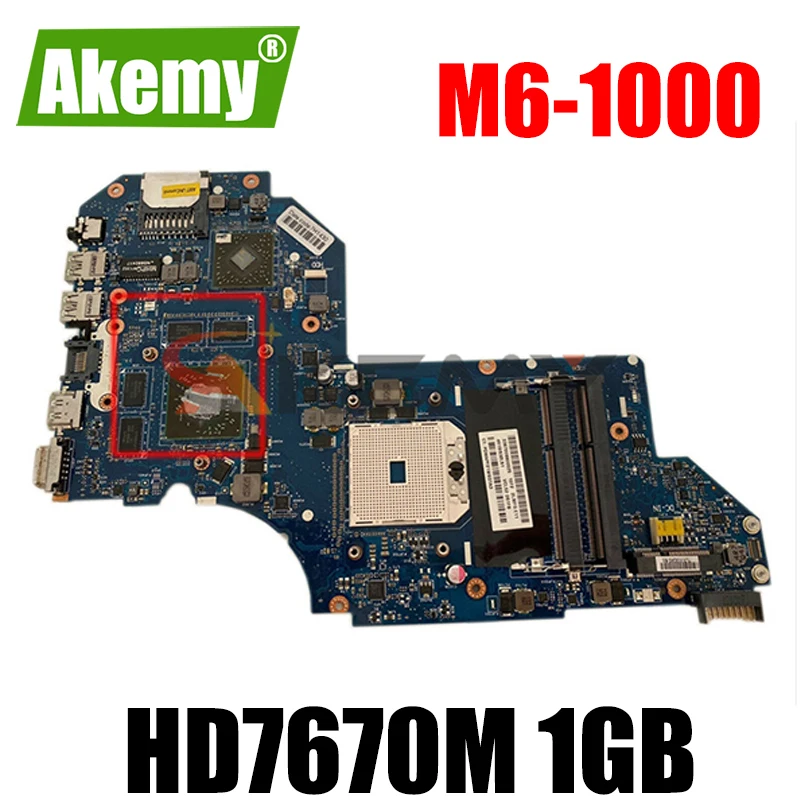 

QCL51 LA-8712P MB для HP M6 M6-1000 Материнская плата ноутбука 725064-001 687229-001 702177-001 аккумулятор большой емкости W/ HD7670M 1GB-GPU 100% полностью протестирована