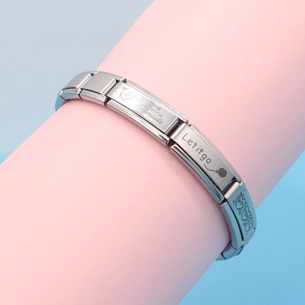 Hapiship Нержавеющая сталь поцелуй Русалочка сердце Let It Go итальянский Шарм Подходит