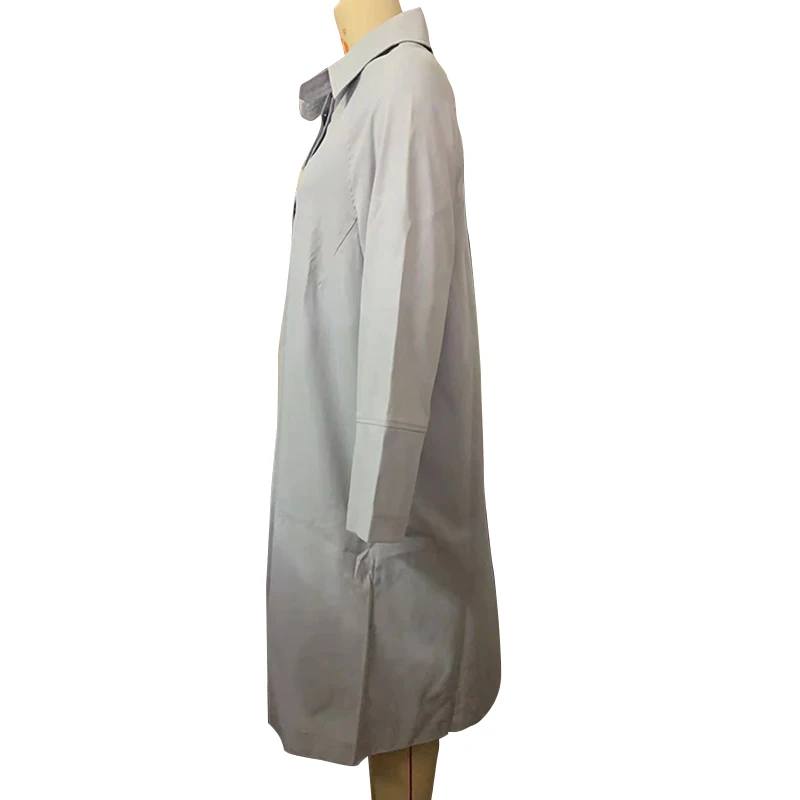 

GALCAUR Patchwork Solid Casual Trench For Women Lapel Long Sleeve Single Breasted Elegant Coats Female 2021 Fashion New Clothing