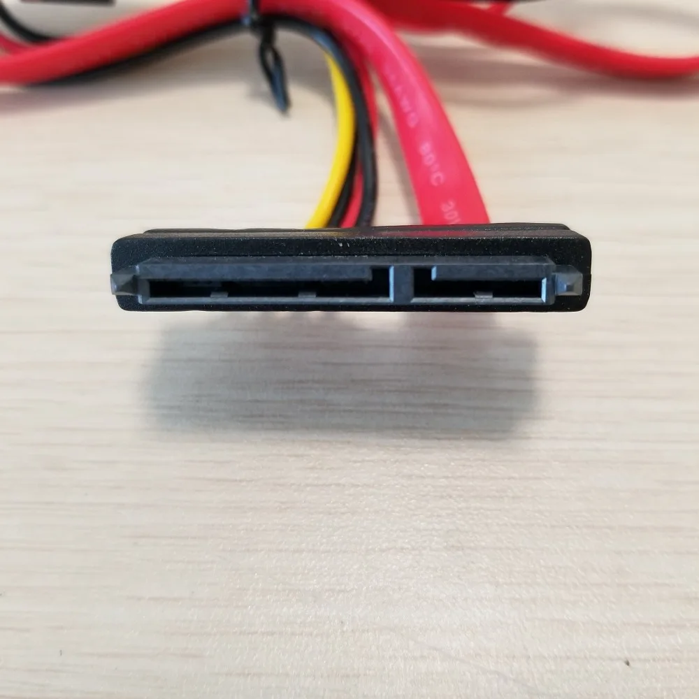 2 в 1 7Pin SATA DATA + 4Pin FDD флоппи Power Combo 7 15 контактный кабель|Компьютерные кабели и