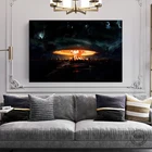 Плакат с изображением атомной бомбы, городского пейзажа, HD-изображение, Картина на холсте, настенное искусство для домашнего декора без рамы, 1 шт.