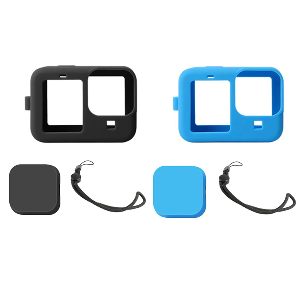 

Sport Action Camera Silicone Case Housing Case for GoPro Hero 10 9 Camera Housing Frame Protective Film Lens Cap Cover