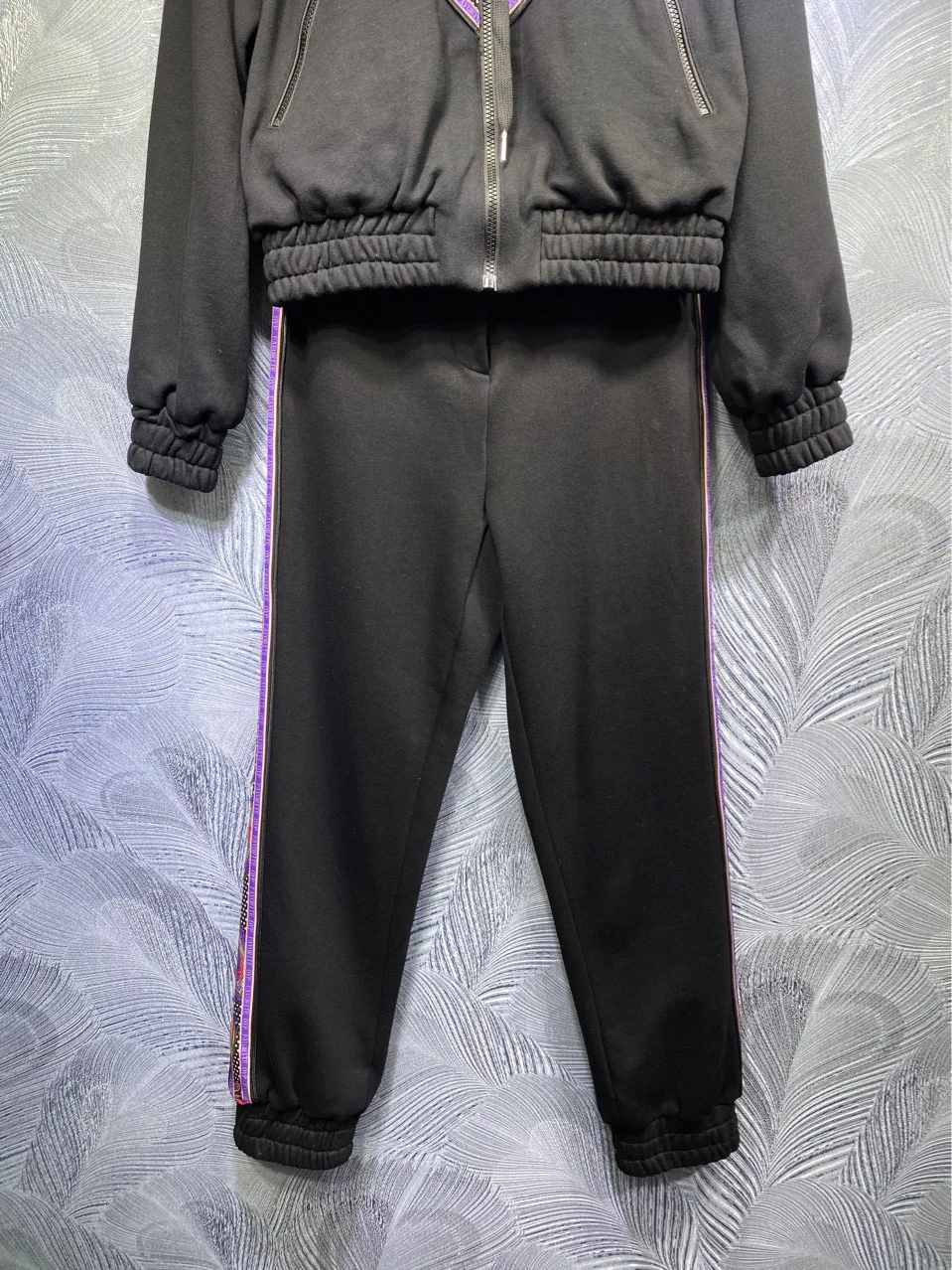 2021 Spring Autumn Women's sweat suit High quality hooded jackets+casual pants 2piece set C317