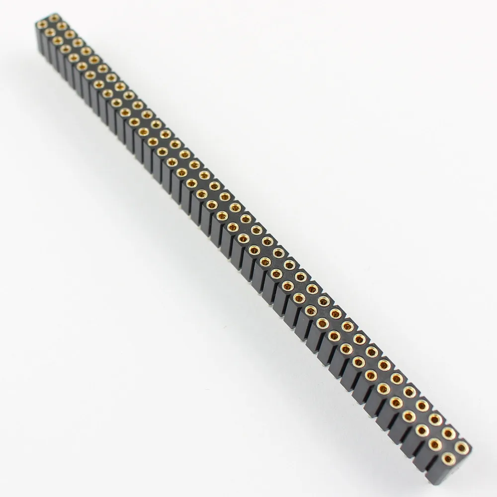 10 шт. 2 54 мм Шаг 2x40 Pin 80 женский двухрядный оловянный круглый штыревой разъем PH: 7 |