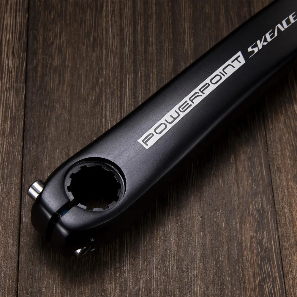 

49T Hellowtec Fixed Crank Bike Crank 49T 165MM Single Speed Hellowtec with BB Track Bike Crankset Parts Fixie Bicycle Parts
