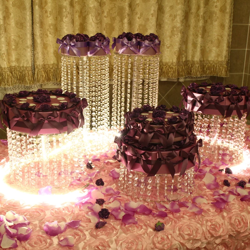 

DZ5Pcs Wedding Cake Stand Banquet Party Cake Display Master Table Centerpiece Birthday Decoration Cake Cupcake Display