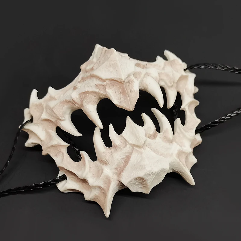 

Unisex Halloween Decoration Cosplay Mask Resin Eco-friendly Props Halloween Animal Self defense Natural Half Face Prajna Masks