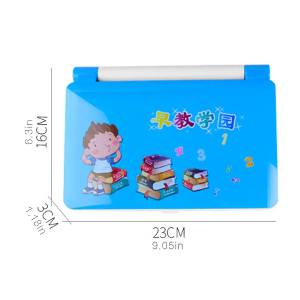 

1pc Children's Early Education Drawing Board Learning Machine Folding Computer With Mouse Reading Toys Random Color