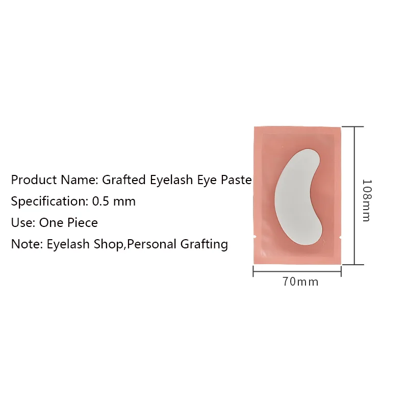 50 пар пластырей для наращивания ресниц под накладками глаз бумажные пластыри