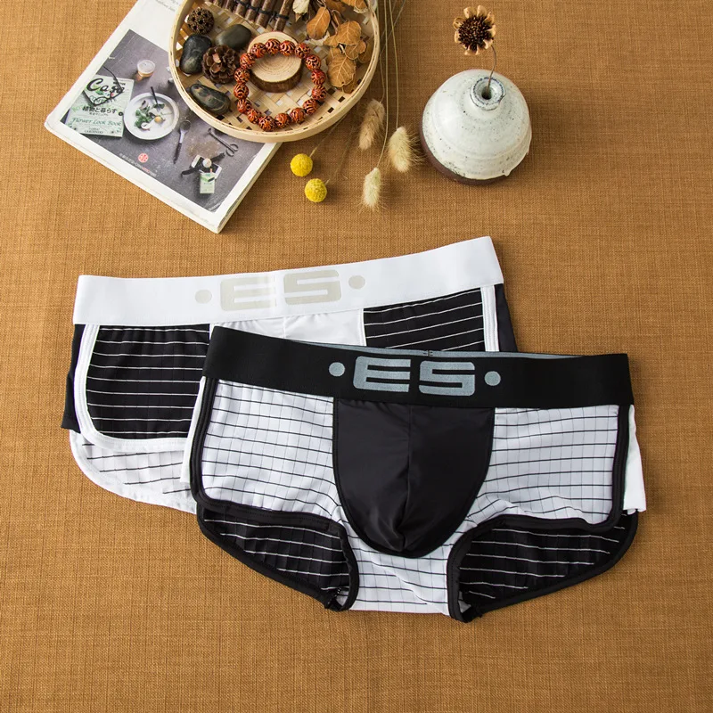 ORLVS Мужское нижнее белье боксеры сексуальные хлопковые/сетчатые мужские