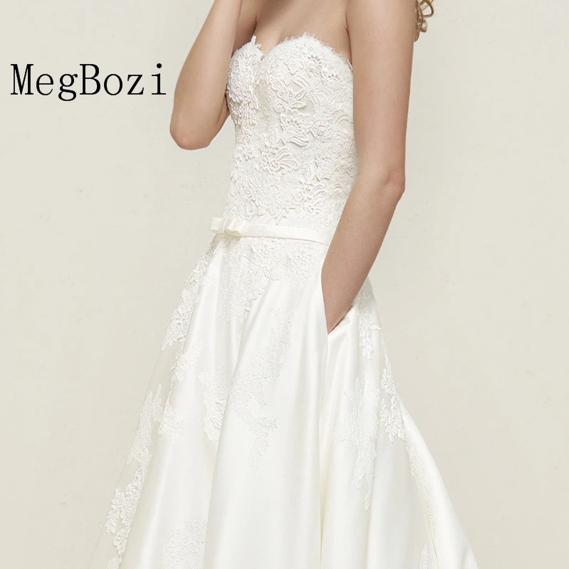 Гламурное свадебное платье с милым вырезом Vestidos de Novia 2020 кружевные аппликации