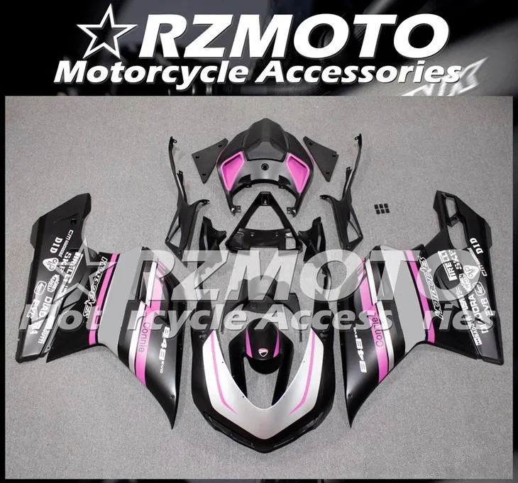 

New ABS Whole Fairings kit Fit for Ducati 848 evo 1098 1198 2007 2008 2009 2010 2011 07 08 09 10 11 Bodywork set Pink matte