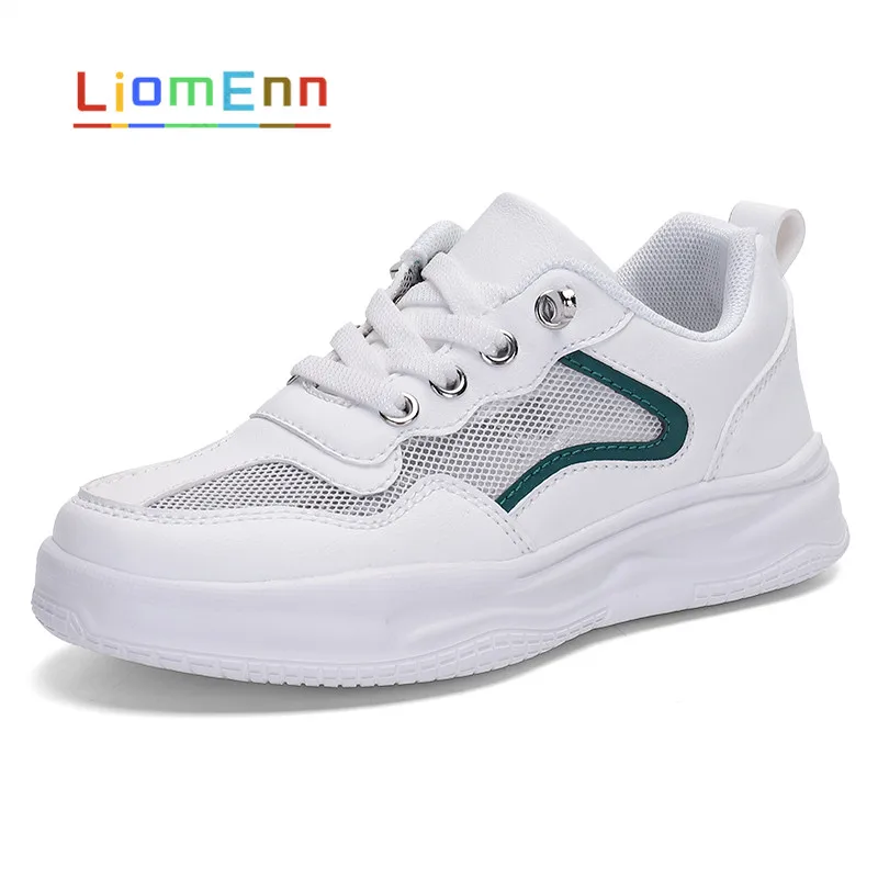 

Women's White Sneakers 2021 New Summer Sneakers Slip On Breathable Mesh Tennis Vulcanized Casual Sports Shoes Small Size 33-40