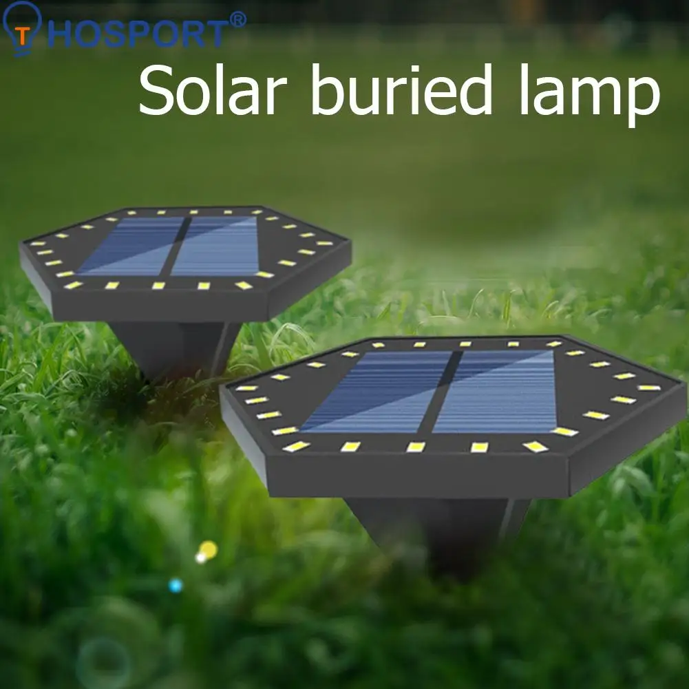 

Многофункциональные 24 светодиодные уличные Ландшафтные фонари для дорожек, газона, садовые светильники для настила двора, газона, освещени...