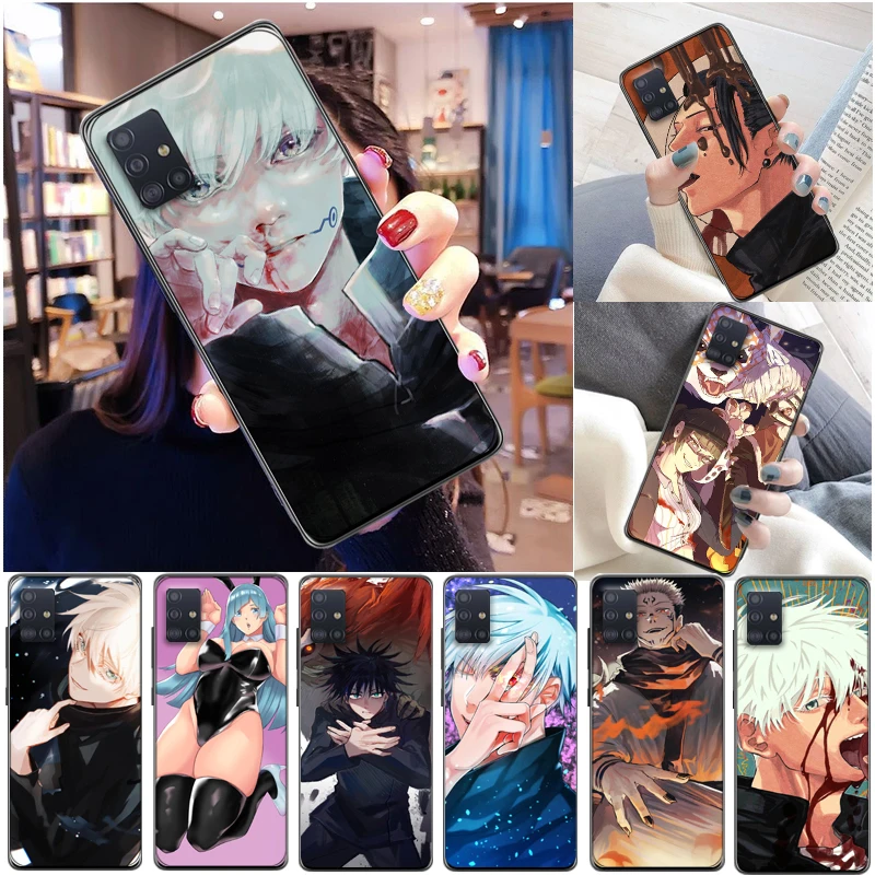 

Jujutsu Kaisen Yuji Itadori Sukuna Fushiguro Megumi Satoru Gojo Phone Case For Samsung Galaxy A51 4G 5G A71 Carcasa Back Cover