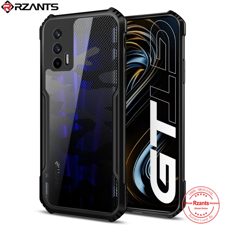rzants for oppo realme gt 5g master edition case hard camouflage protection slim thin small hole cover free global shipping