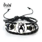 Новый японский кожаный браслет аниме Death Note с мультяшным принтом стеклянная купольная Пряжка Многослойные браслеты горячие ювелирные изделия подарки