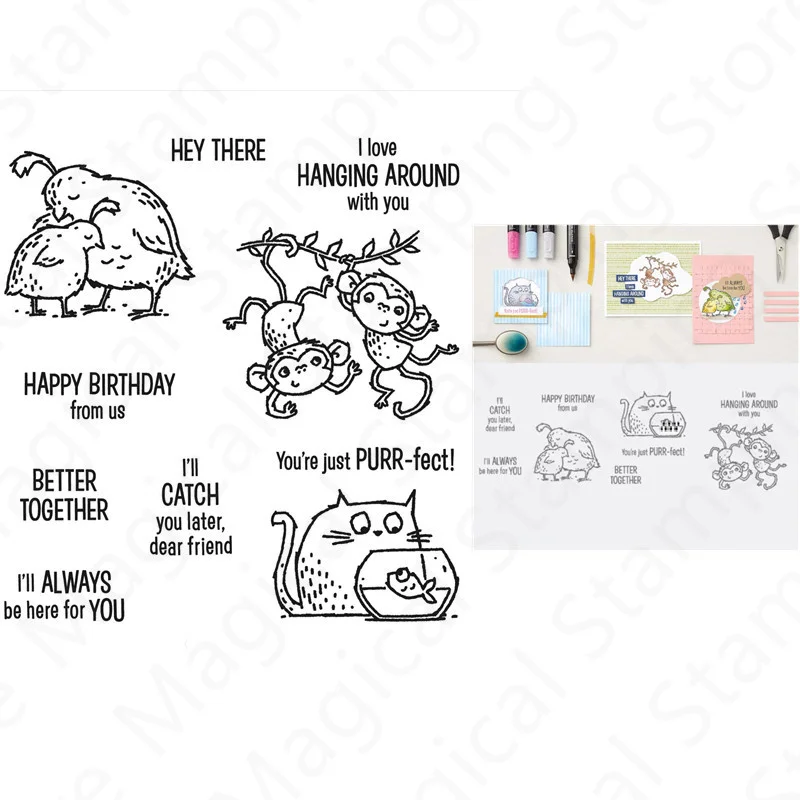 

Animals Pattern Metal Cutting Dies and Stamps Sets For Diy Decoration Crafts Making Greeting Card Scrapbooking 2022 New Arrival