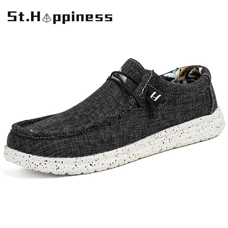 

2021 Summer New Men's Canvas Boat Shoes Outdoor Convertible Slip On Loafer Fashion Casual Flat Non-Slip Deck Shoes Big Size 47