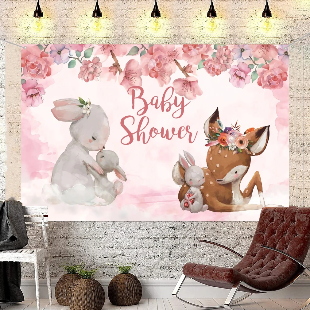 

Детское украшение для крещения кроликом и оленем Детские принадлежности для фотосъемки