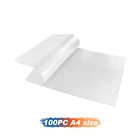 Цифровая пленка для струйной печати прозрачная Двухсторонняя клейкая пленка формата А4, 50 шт., пленка DTF для печати на порошке горячего расплава